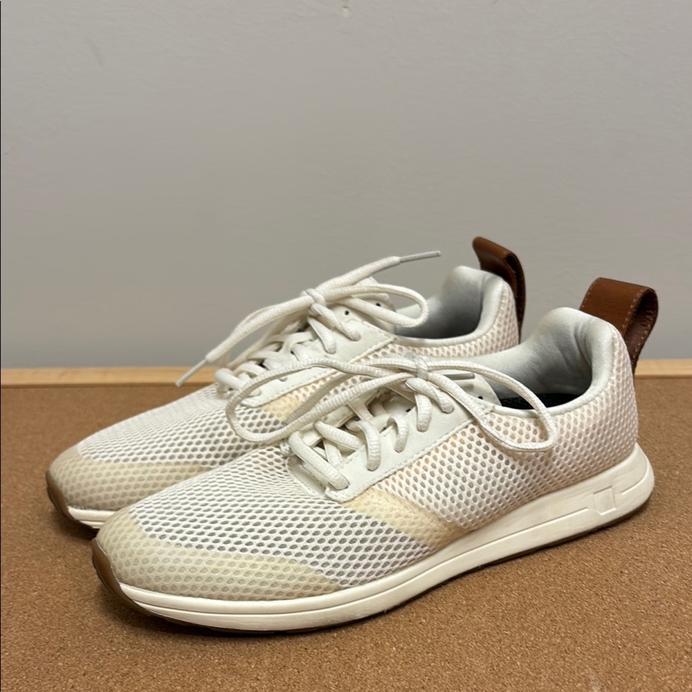 York Athletics The Henry Runner Mesh Bone White Sneakers Unisex Men 6.5 Women 8